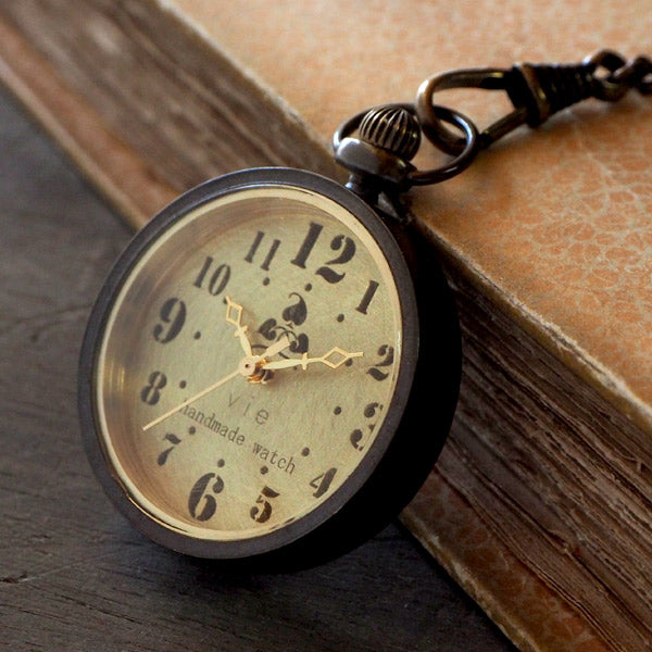 vie handmade pocket watch “holly hock” [WB-085] 