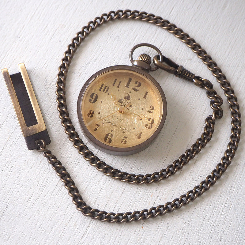 vie handmade pocket watch “holly hock” [WB-085] 