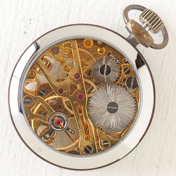 vie handmade pocket watch “compact mecha” [WB-086] 