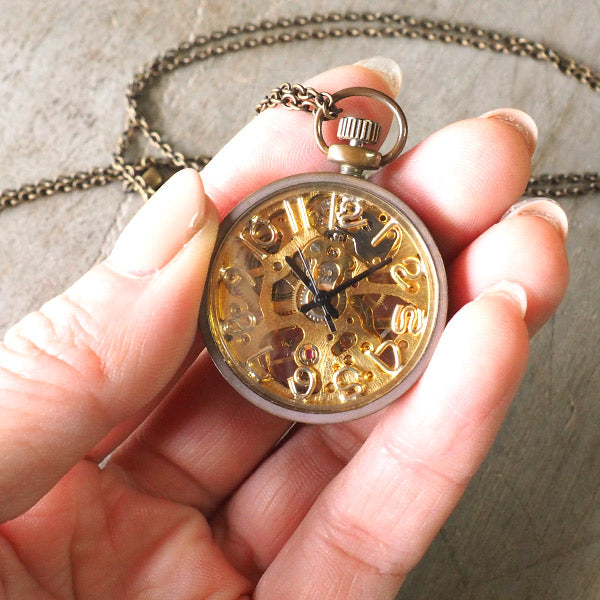 vie（ヴィー） 手作り懐中時計 “compact mecha -コンパクトメカ-” [WB-086]