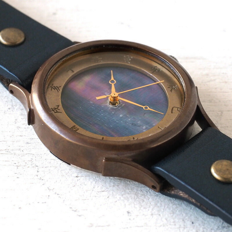 vie handmade watch Japanese clock made in Japan series Japanese tch mother of pearl dial rainbow L size [WJ-001L-NJ] 