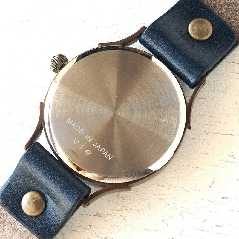 vie handmade watch Japanese clock made in Japan series Japanese tch mother of pearl dial rainbow L size [WJ-001L-NJ] 