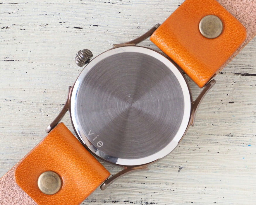 【錶盤顏色可以選擇】vie日本製系列日本鐘錶珍珠母貝手工手錶M號【WJ-001M】 