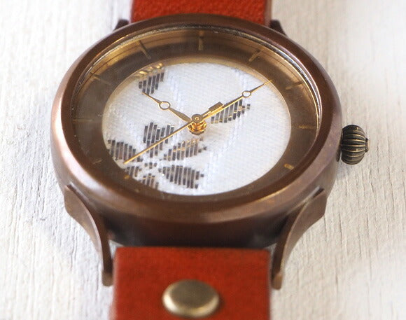 [從 2 種顏色中選擇] vie 日本製造系列 Nishijin Woven 錶盤 Sakura L 尺寸 [WJ-002L] 