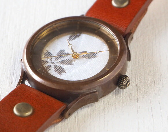 [Choose from 2 colors] vie Handmade Watch Made in Japan Series Nishijin Woven Dial Sakura L Size [WJ-002L] 