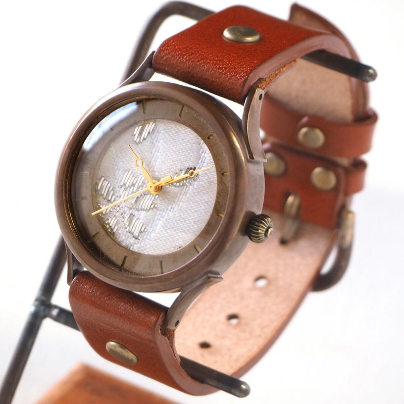[Choose from 2 colors] vie Handmade Watch Made in Japan Series Nishijin Woven Dial Sakura L Size [WJ-002L] 