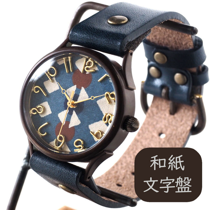vie 手工手錶“日本 tch”日本紙錶盤珠子海軍 L 尺寸 [WJ-004L-NV] 