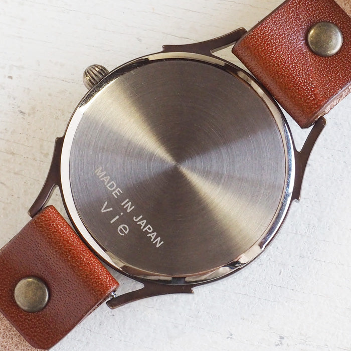 vie handmade watch Shigaraki ware dial white XL size [WJ-010X-WH] 