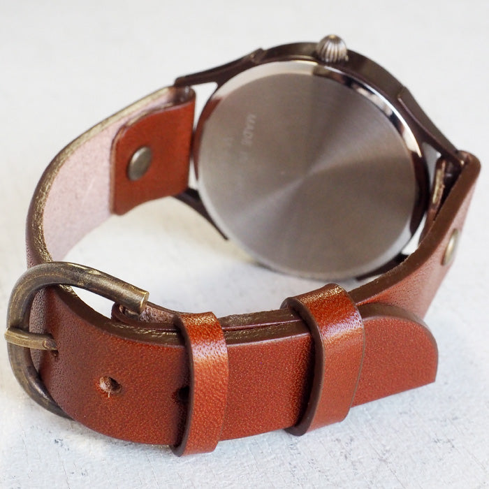 vie handmade watch Shigaraki ware dial white XL size [WJ-010X-WH] 