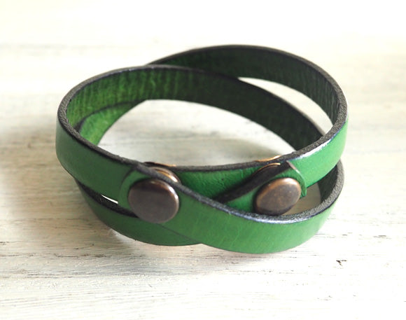 [Choose from 6 colors] vie Replacement belt for handmade watch "Italian leather W bracelet -9mm replacement double belt-" [WL002] 