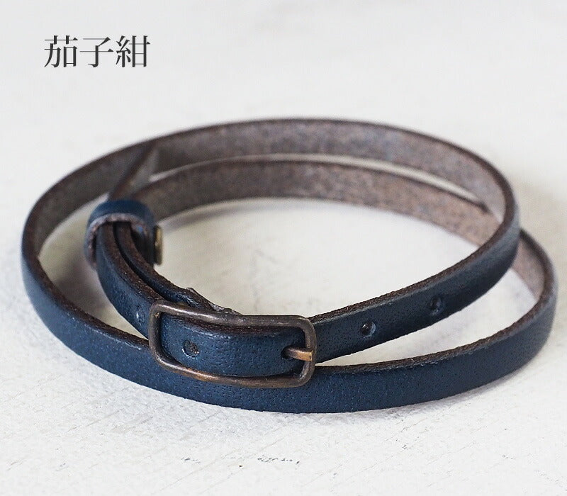[3 colors] vie Tochigi leather W bracelet 5mm replacement double belt [WL005] 