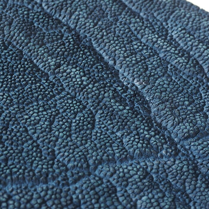 ZOO(ズー) 財布 長財布 象革 L字ファスナー ネイビー ゼブラウォレット8 [Z-ZLW-102-NV]